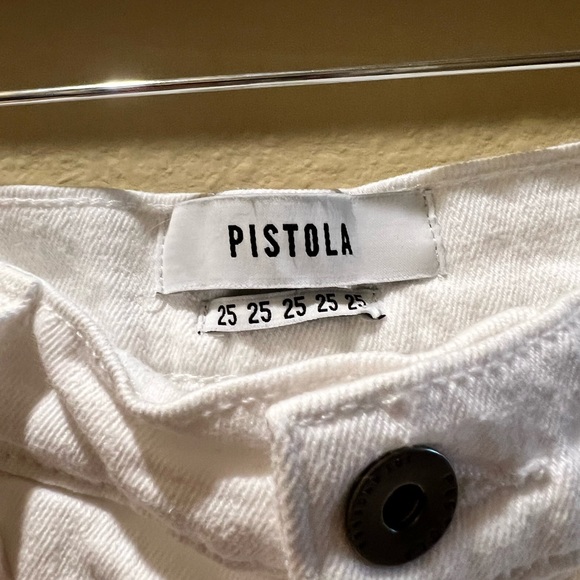 Pistola | Nova High-Rise Cut Off Denim Shorts in Polarize - Picture 5 of 6